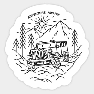 Jeep Adventure Sticker